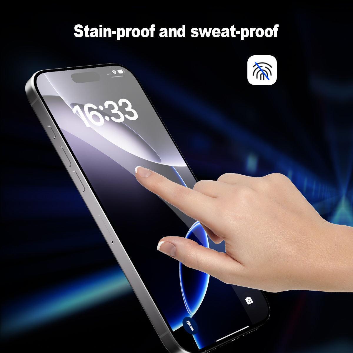 ESEEKGO TGF-01 Protector de pantalla de cristal templado HD transparente de cobertura total (50/400)