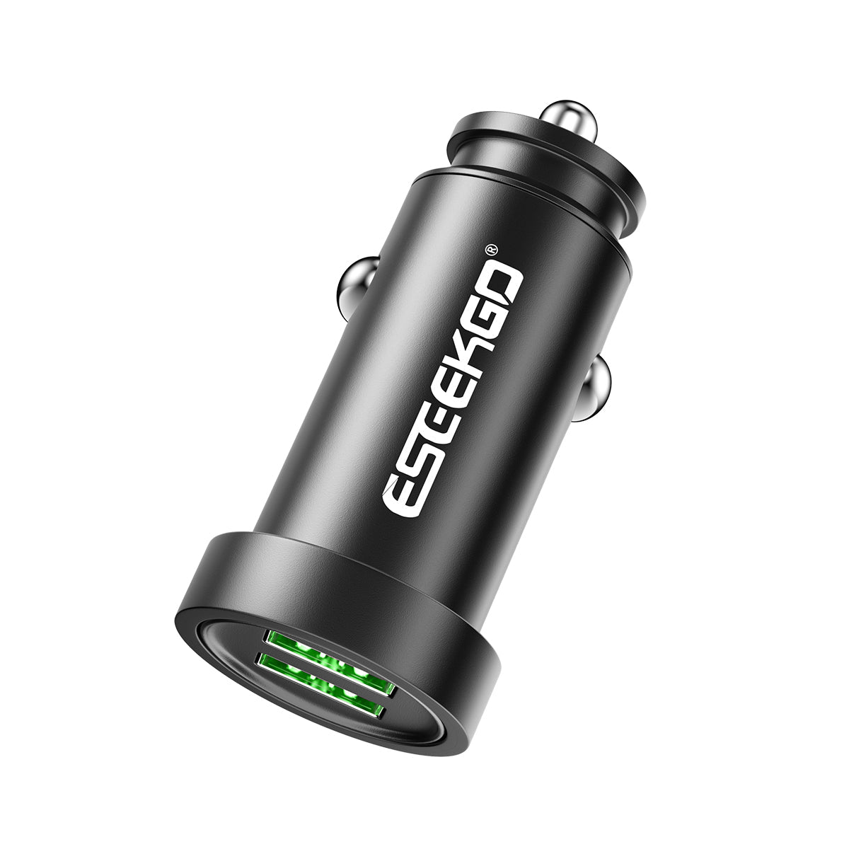 Cargador de coche de aluminio con puertos duales ESEEKGO C-13A (20/200)