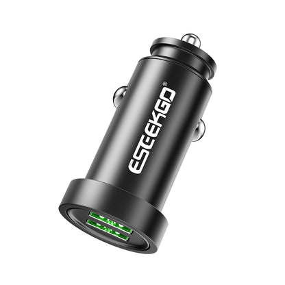 Cargador de coche de aluminio con puertos duales ESEEKGO C-13A (20/200)