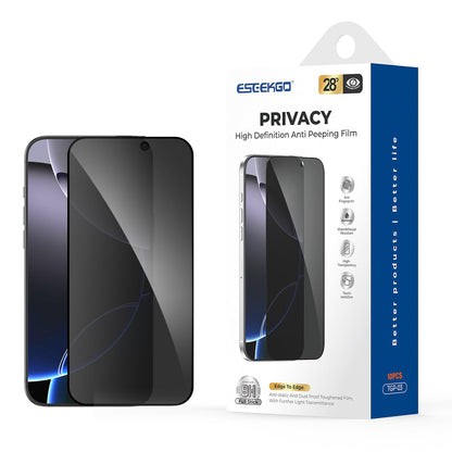 ESEEKGO TGP-03 Protector de pantalla de privacidad de cobertura total de vidrio templado Antiespía (50/400)