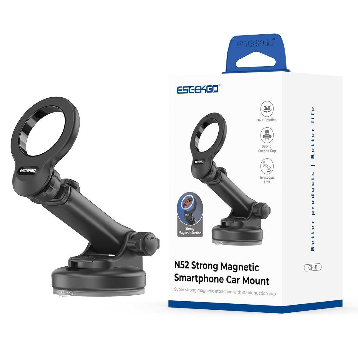 ESEEKGO CH-11 Soporte Magnético para Coche (60)