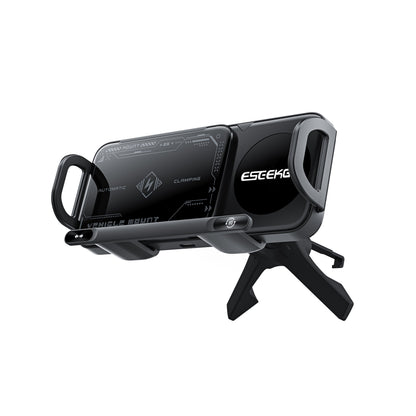 ESEEKGO CH-08 Soporte de carga inalámbrica giratorio para coche con pantalla plegable (10/20)