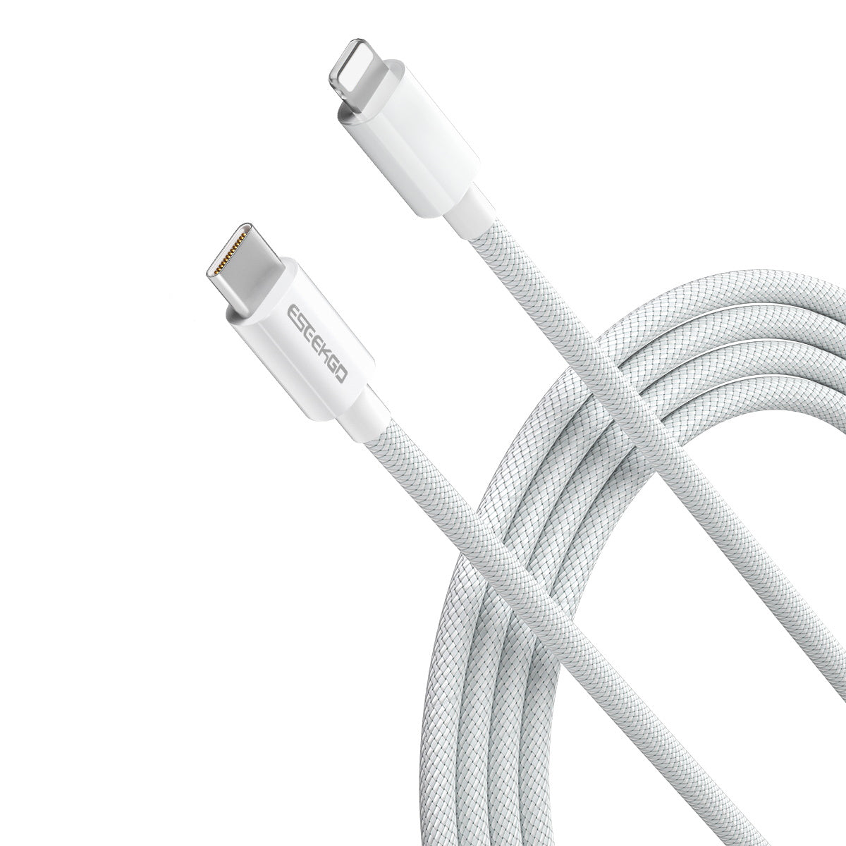ESEEKGO G-112C Cable de datos trenzado de nailon tipo C a 8 pines de 1,2 metros (40/400)