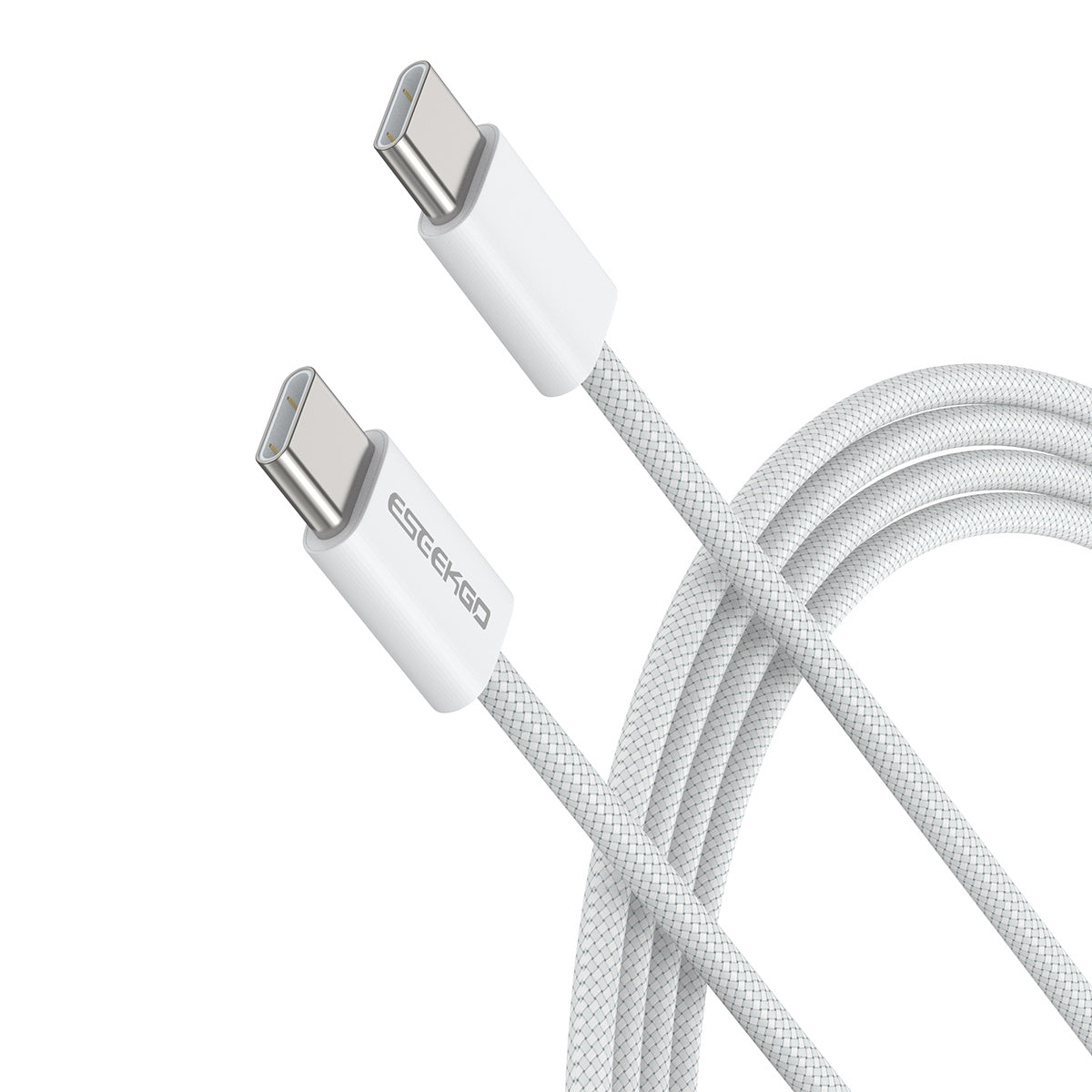 ESEEKGO G-111C Cable de Datos de Nylon Trenzado Tipo C a Tipo C de 4 Pies (40/400)