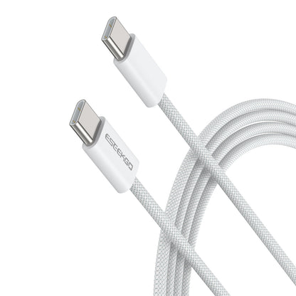 ESEEKGO G-111C Cable de Datos de Nylon Trenzado Tipo C a Tipo C de 4 Pies (40/400)