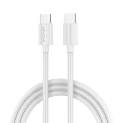 ESEEKGO G-01AW Cable de carga y datos de Tipo-C a Tipo-C de 3.0A y 1M/3.3FT (40/400)