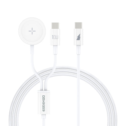 ESEEKGO AW-21C Carga inalámbrica rápida para Apple Watch y cable de carga tipo C a tipo C (16/160)