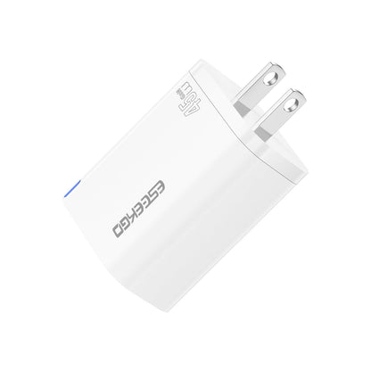 Cargador de viaje ESEEKGO T-45UB QC3.0 GaN PD45W con doble puerto (10/100)