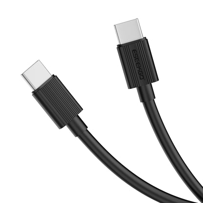 ESEEKGO G-01AB 3.0A 1M/3.3FT Cable de Carga y Datos Tipo-C a Tipo-C (40/400)