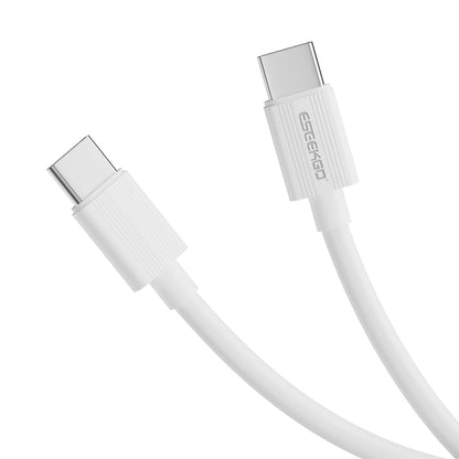ESEEKGO G-01AW Cable de carga y datos de Tipo-C a Tipo-C de 3.0A y 1M/3.3FT (40/400)