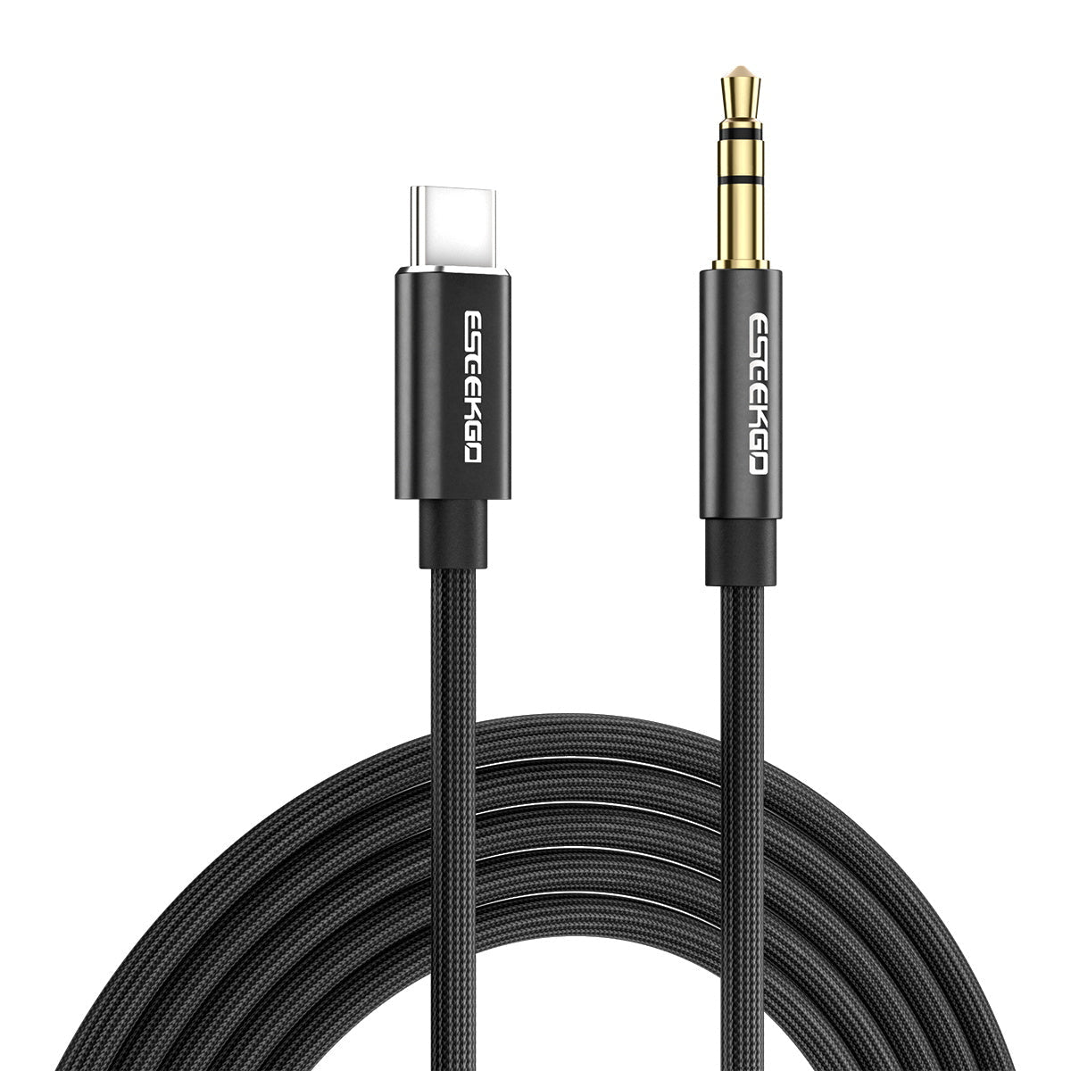 ESEEKGO AX-01 Cable de audio trenzado de nailon tipo C a 3,5 mm de 1,2 m (40/400)