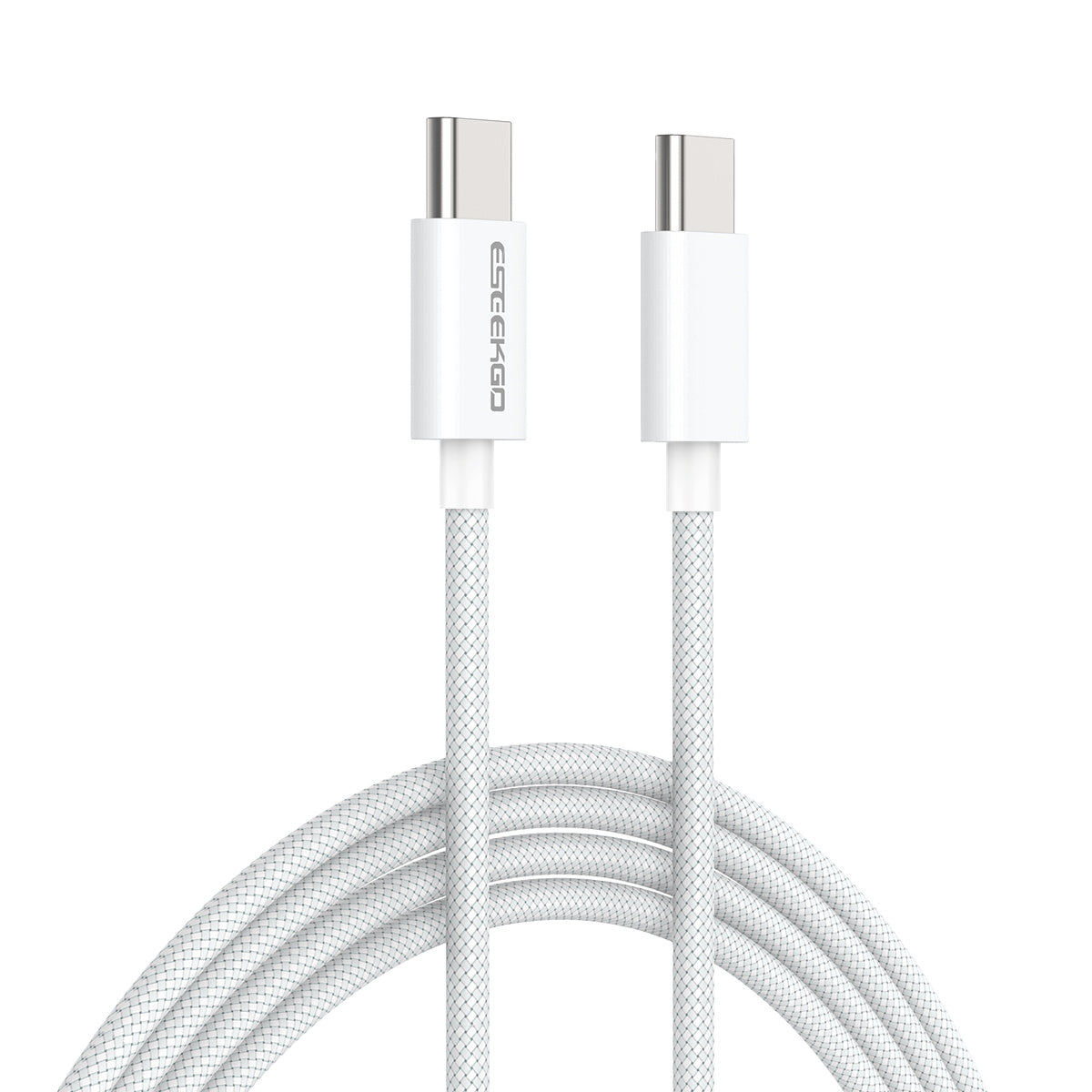 ESEEKGO G-111C Cable de Datos de Nylon Trenzado Tipo C a Tipo C de 4 Pies (40/400)