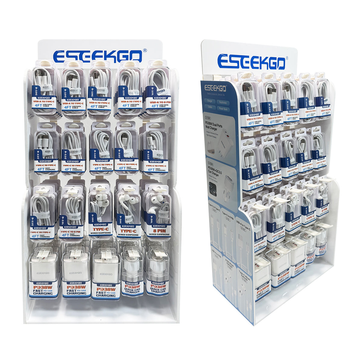 Expositor ESEEKGO 1 (1 expositor con 100 productos en cajas acrílicas dentro)