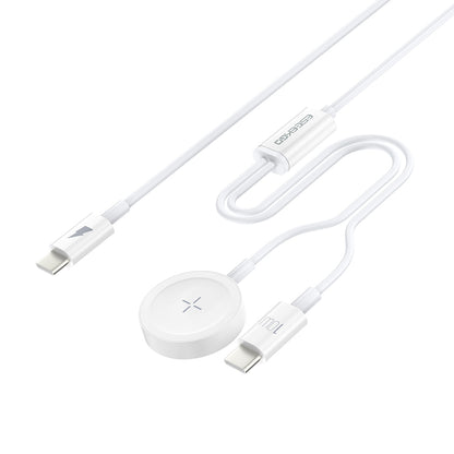 ESEEKGO AW-21C Carga inalámbrica rápida para Apple Watch y cable de carga tipo C a tipo C (16/160)