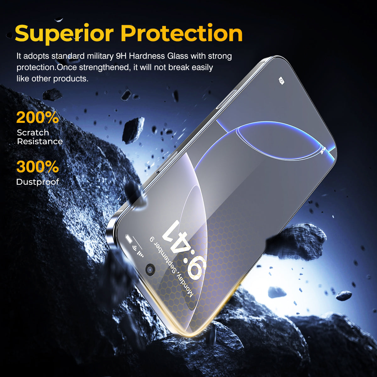 ESEEKGO TGP-02 HD Cristal templado de privacidad transparente anti-miradas (50/400)