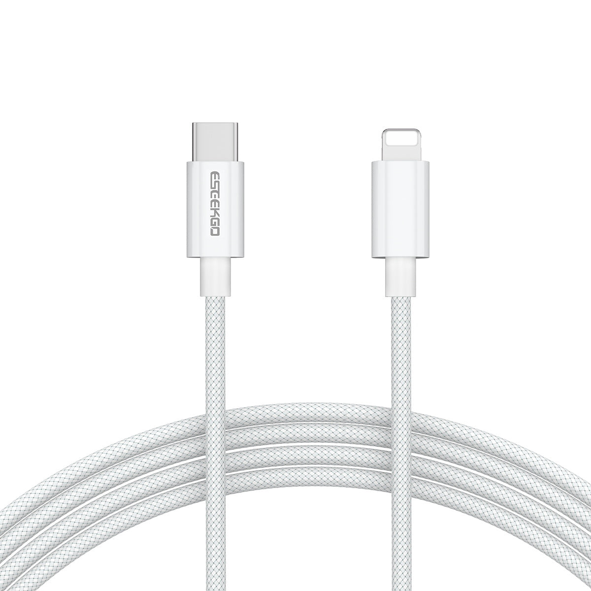 ESEEKGO G-112C Cable de datos trenzado de nailon tipo C a 8 pines de 1,2 metros (40/400)