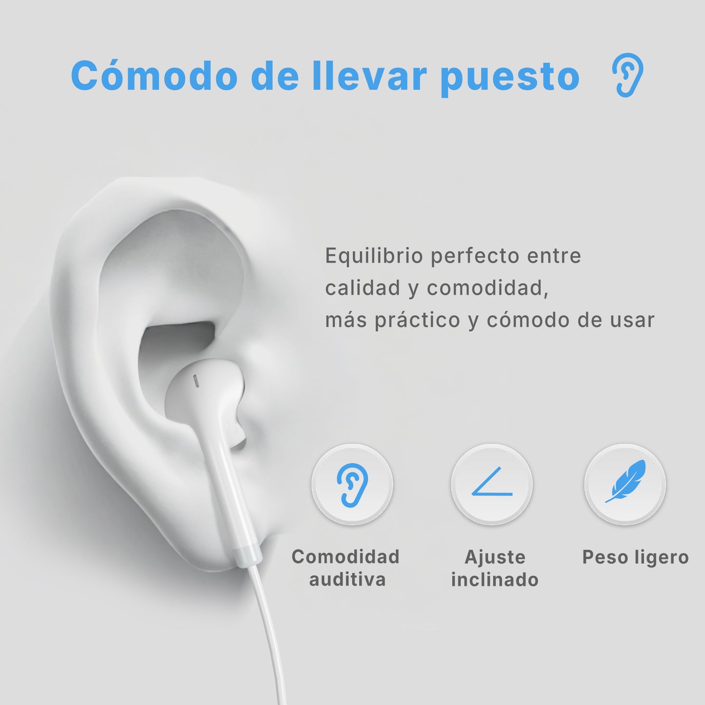 Auricular con cable de música de alta fidelidad tipo C ESEEKO E-10C (40/400)