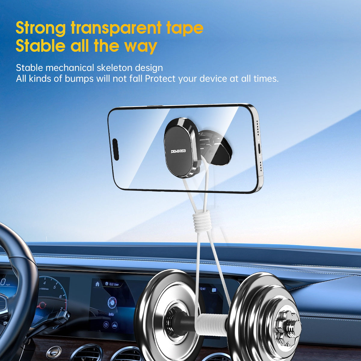 Soporte magnético plegable para teléfono de coche ESEEKGO CH-05 (10/100)