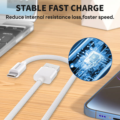 ESEEKGO G-102C Cable de datos USB a tipo C trenzado de nailon de 1,2 m (40/400)