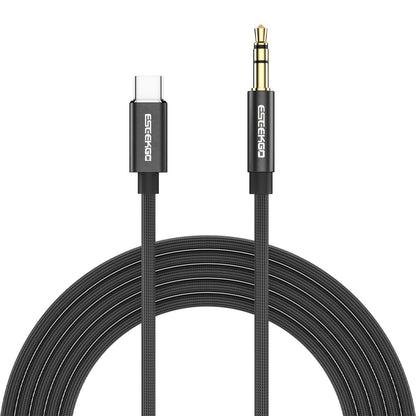 ESEEKGO AX-01 Cable de audio trenzado de nailon tipo C a 3,5 mm de 1,2 m (40/400)