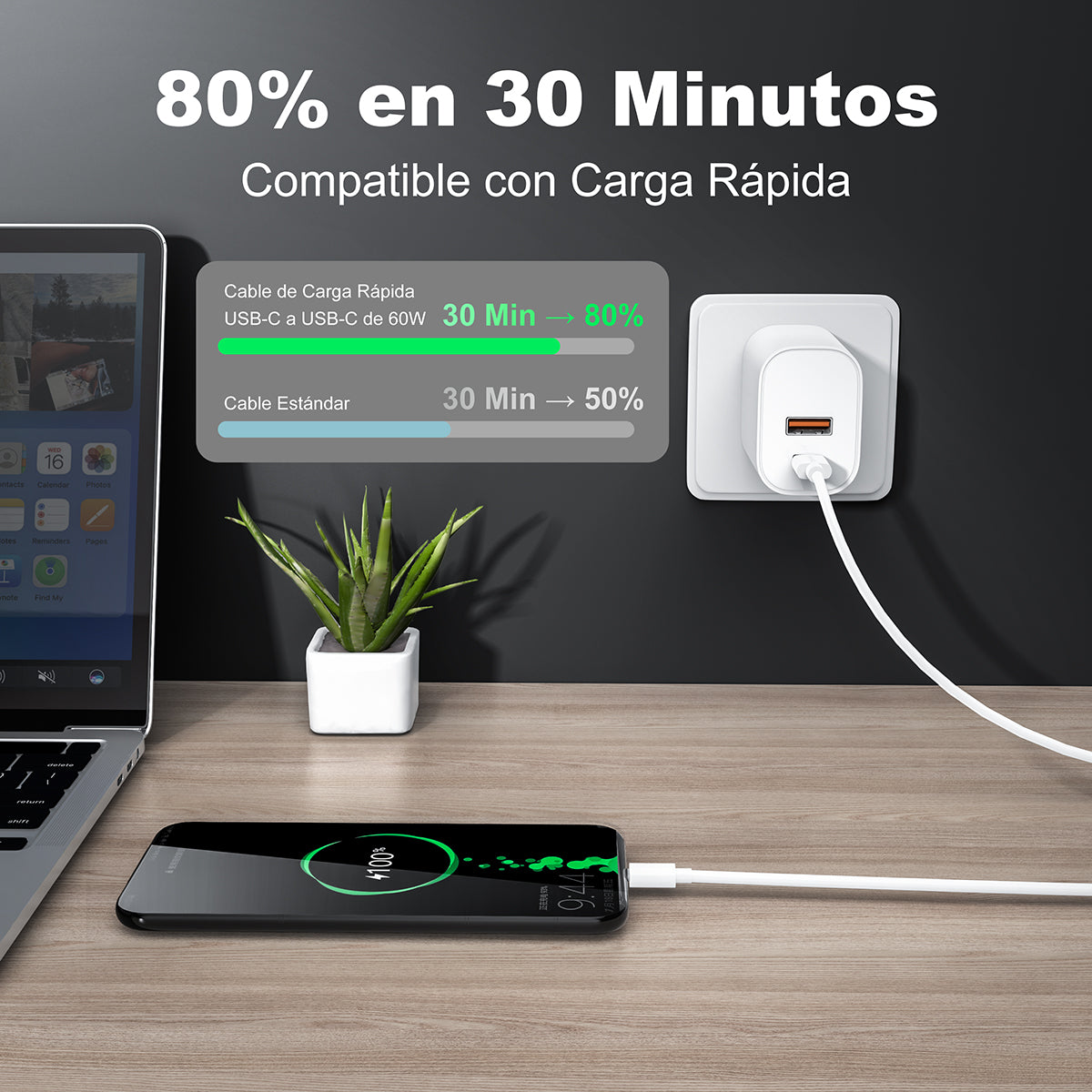 ESEEKGO G-01AW Cable de carga y datos de Tipo-C a Tipo-C de 3.0A y 1M/3.3FT (40/400)