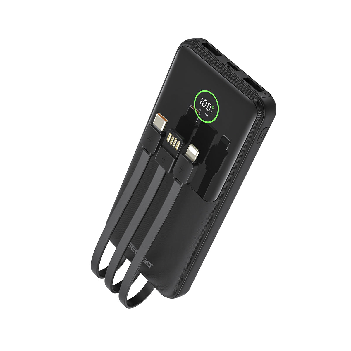 ESEEKGO P-11B Batería Externa de 22.5W y 10000mAh con 3 Cables Integrados (8/48)