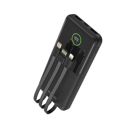 ESEEKGO P-11B Batería Externa de 22.5W y 10000mAh con 3 Cables Integrados (8/48)
