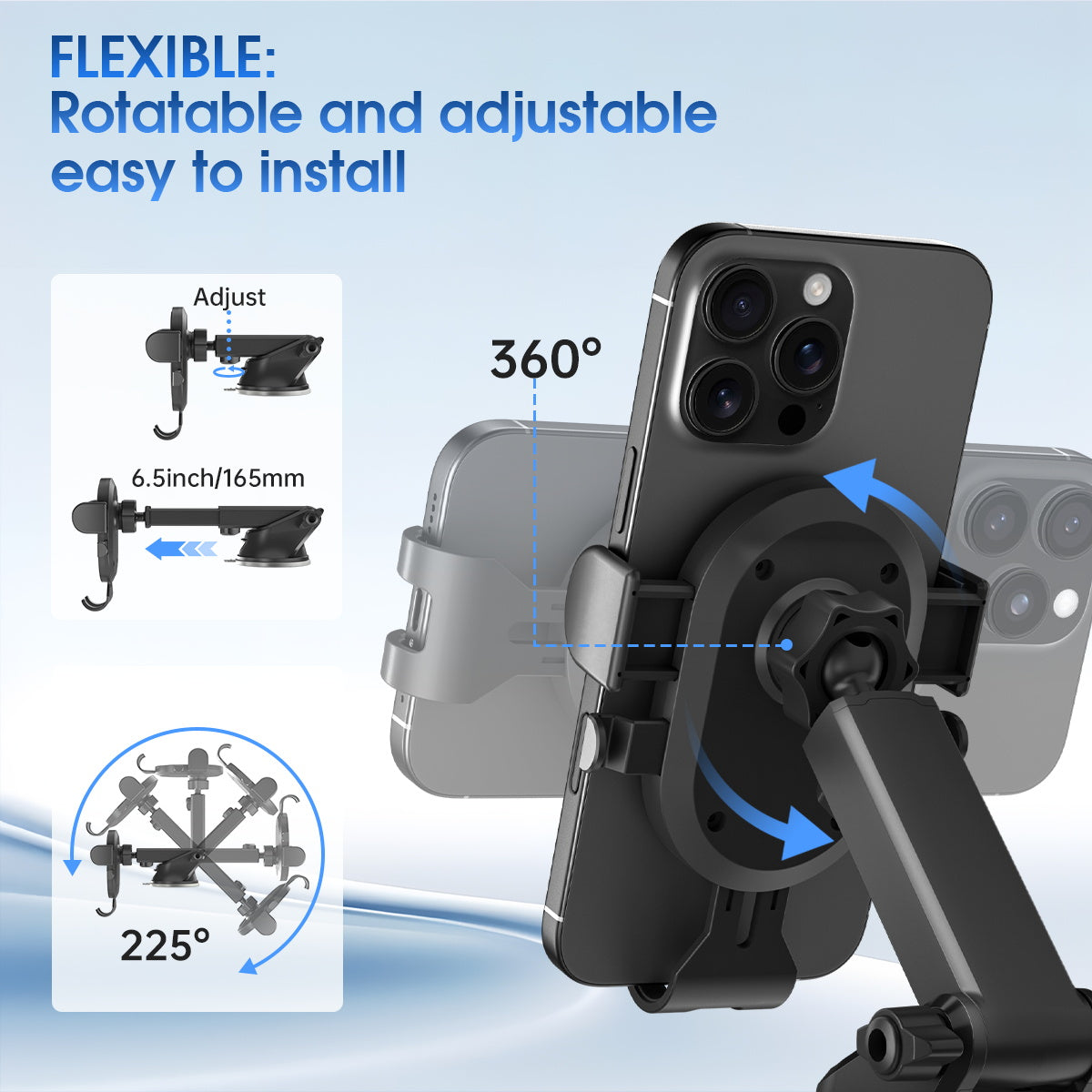 ESEEKGO CH-01 Soporte para coche de fácil un toque (48)
