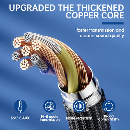 ESEEKGO AX-01 Cable de audio trenzado de nailon tipo C a 3,5 mm de 1,2 m (40/400)