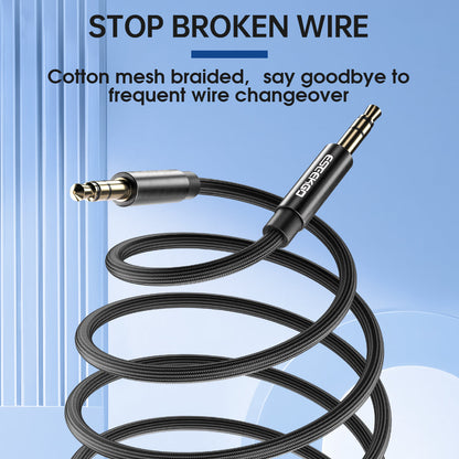 ESEEKGO AX-03 Cable de audio de 3,5 mm a 3,5 mm trenzado de nailon de 1,2 m (40/400)