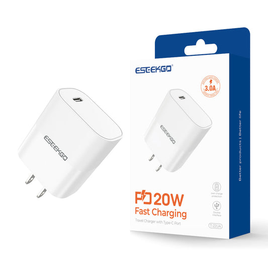 ESEEKGO Adaptador de viaje T-22UA (20 W / EE. UU.) (15/150)