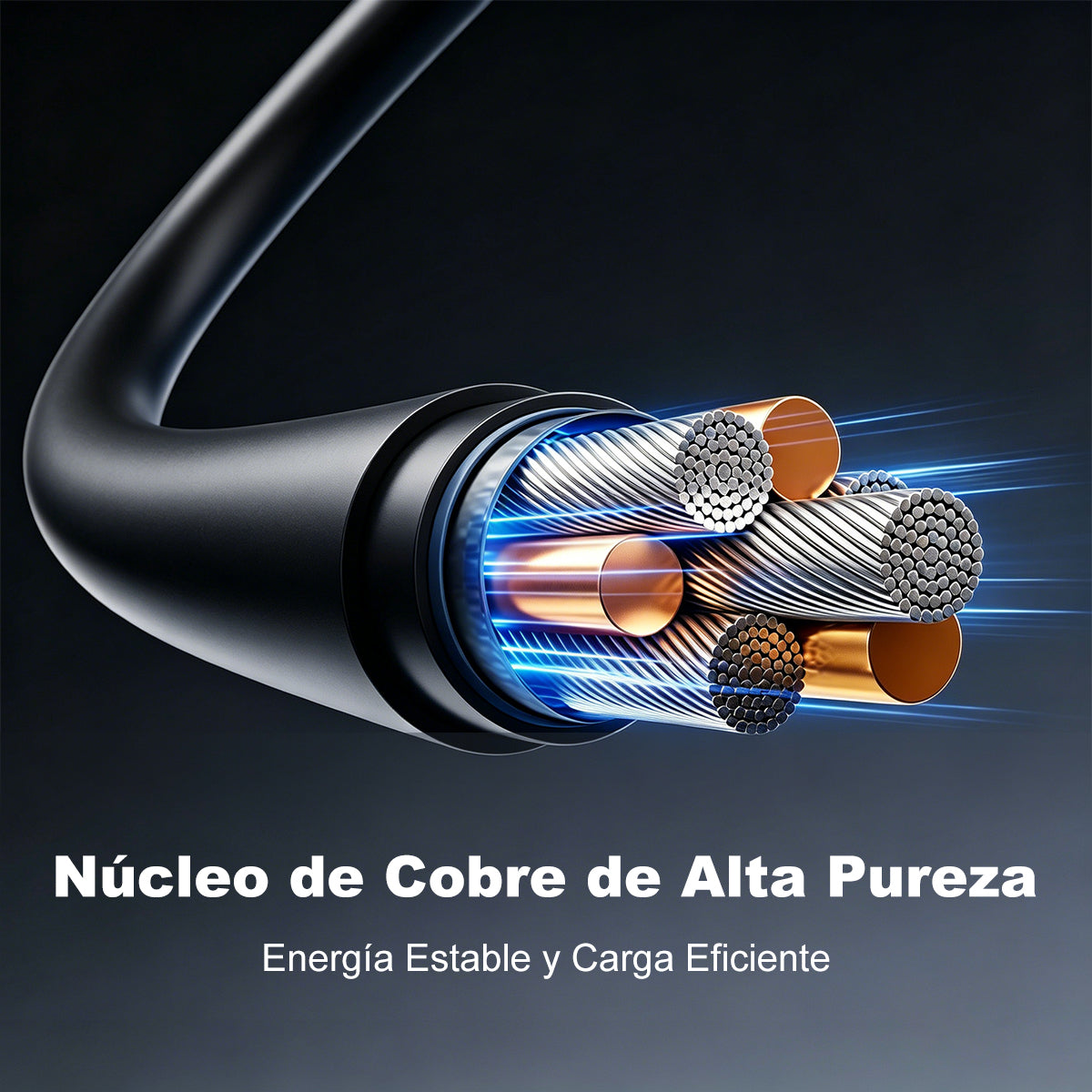 ESEEKGO G-03AB 3.0A 1M/3.3FT USB a 8 PINES Cable de Datos de Carga (40/400)