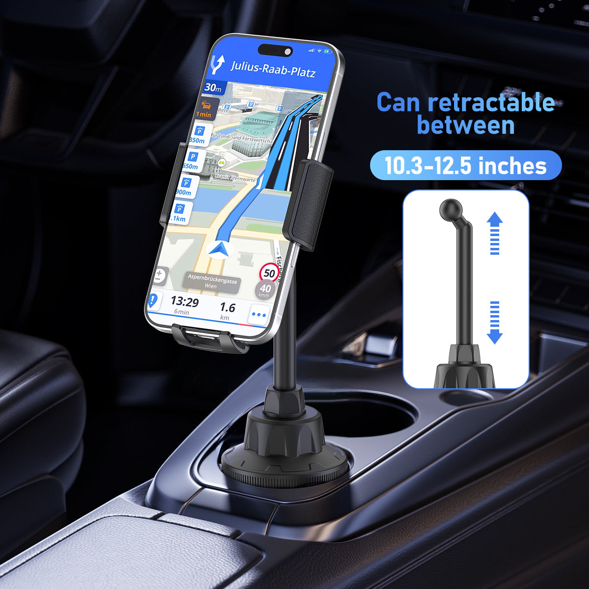 ESEEKGO CH-12 Soporte de teléfono para coche con base ajustable (8/48)