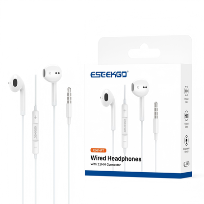 Auriculares con cable ESEEKGO E-10M de 3,5 mm Hi-Fi para música (40/400)