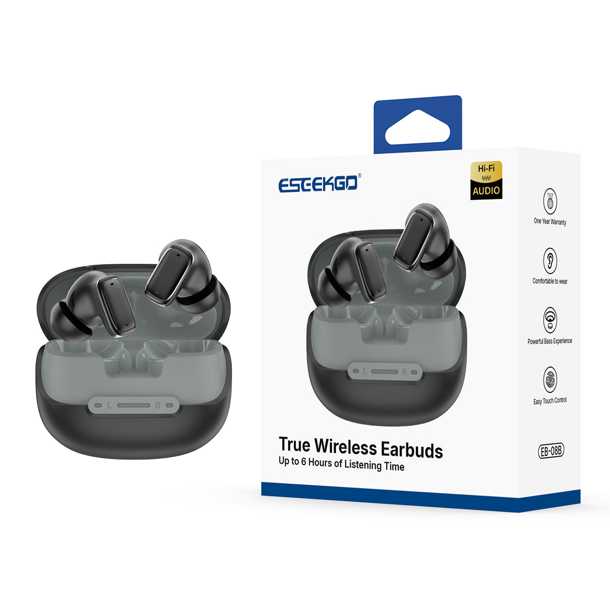 ESEEKGO EB-08B Auriculares inalámbricos Bluetooth TWS(15/150)