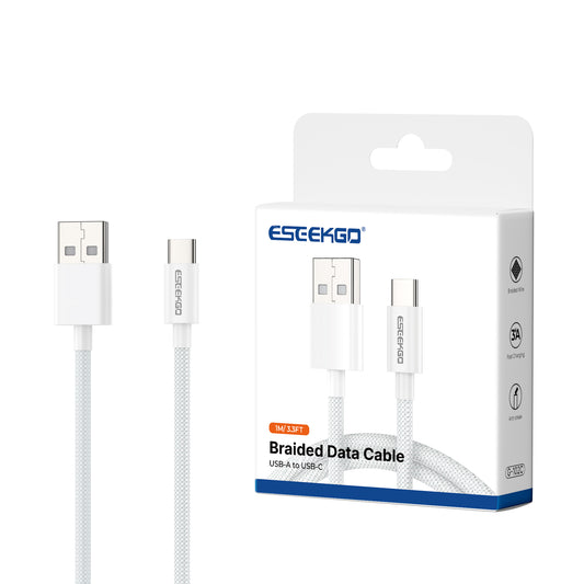 ESEEKGO G-102C Cable de datos USB a tipo C trenzado de nailon de 1,2 m (40/400)