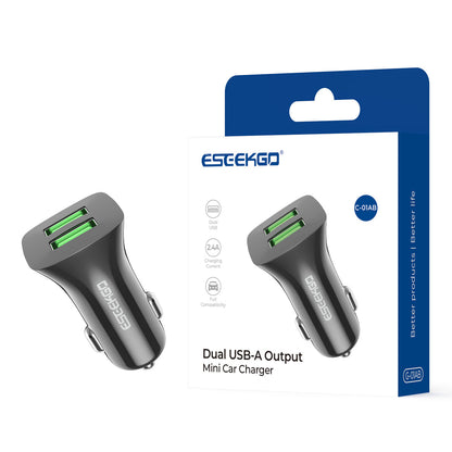 Cargador de coche ESEEKGO C-01AB dual USB-A (20/200)