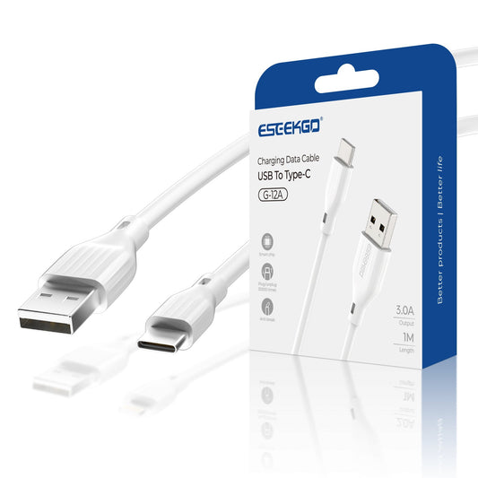 ESEEKGO G-12A Cable de datos USB a Tipo-C de 60W 3.0A 1m (40/400)