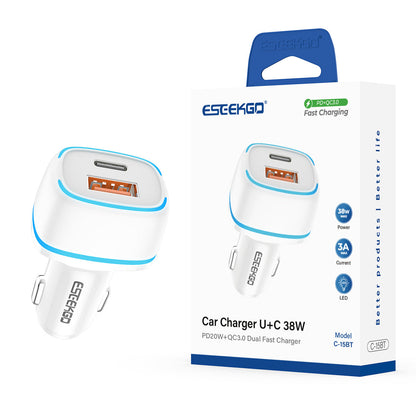 Cargador de coche LED ESEEKGO C-15BT 38W (10/100)